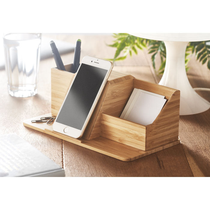 GO6345 Caricatore wireless da tavolo in bamboo