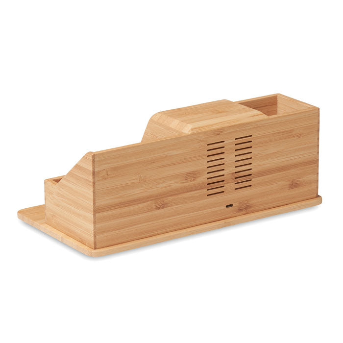 GO6345 Caricatore wireless da tavolo in bamboo