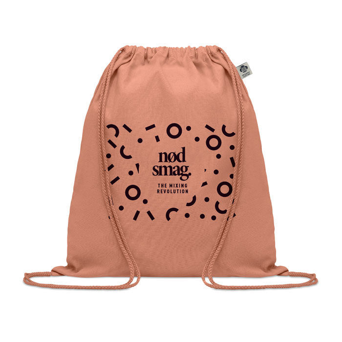 GO6355 Borsa con coulisse in cotone organico