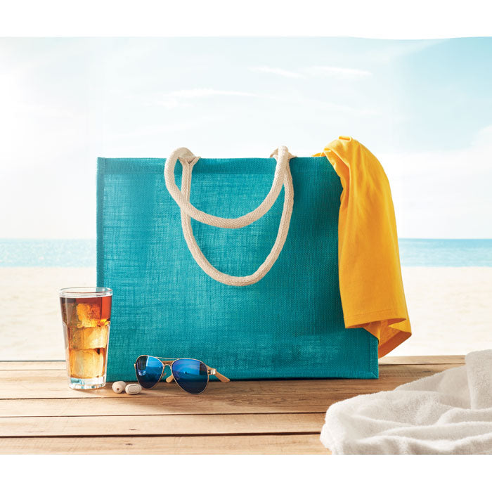 GO6443 Borsa in iuta. Manici in cotone