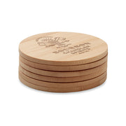 GO6601 Set di 6 sottobicchieri di bamboo