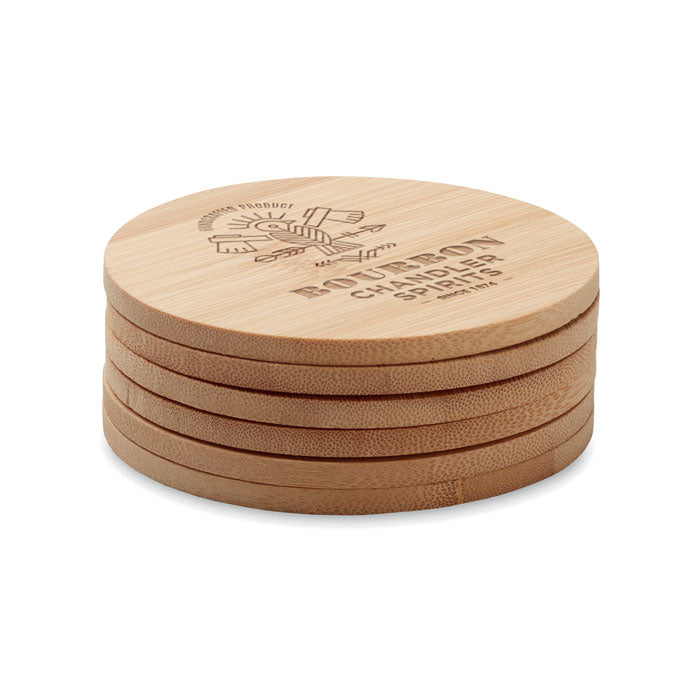 GO6601 Set di 6 sottobicchieri di bamboo