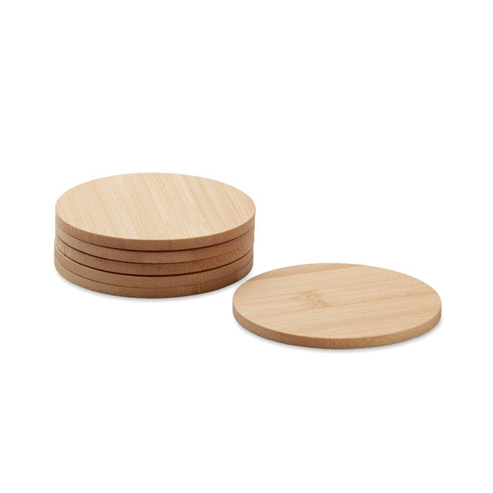 GO6601 Set di 6 sottobicchieri di bamboo