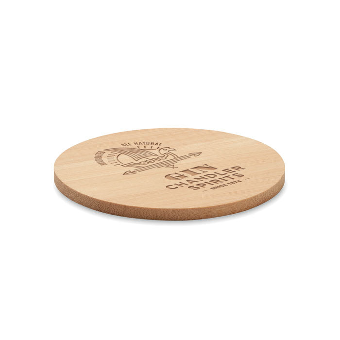 GO6602 Sottobicchiere rotondo di bamboo