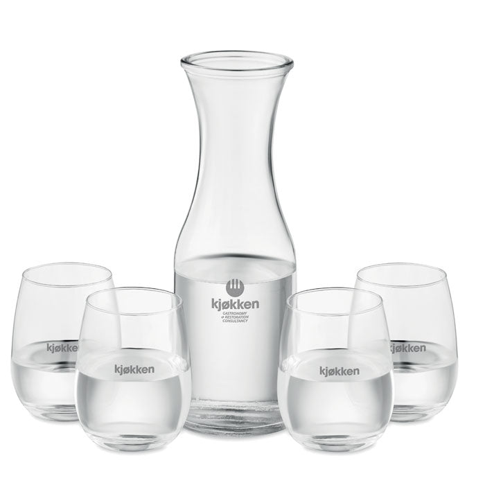 GO6656 Set bicchieri e caraffa in vetro