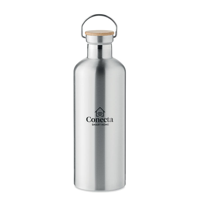 GO6676 Bottiglia doppio strato 1500 ml con coperchio in bamboo