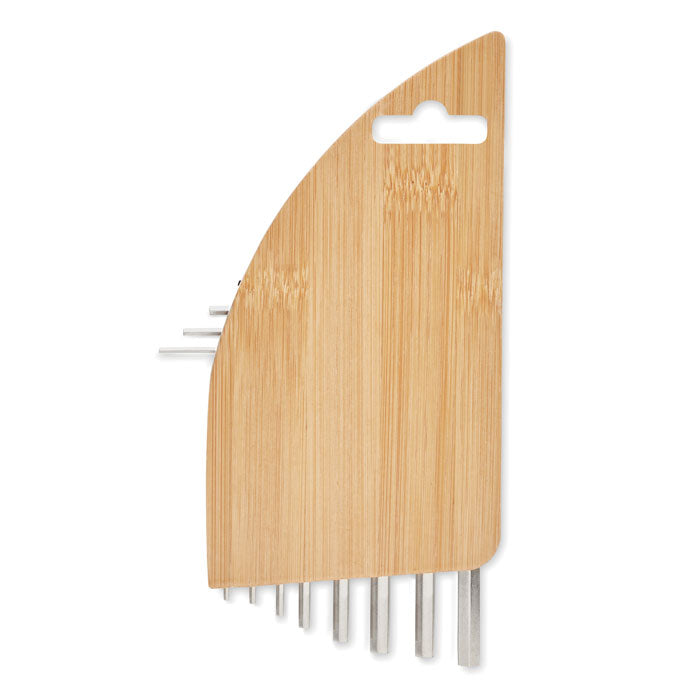 GO6682 Set di chiavi esagonali in bambù