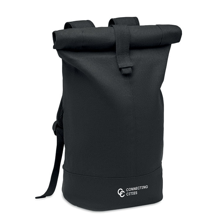 GO6704 Zaino in tela lavata Rolltop