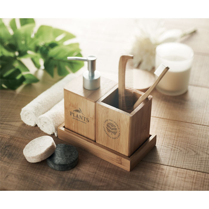 GO6768 Set da bagno 3 pz in bamboo