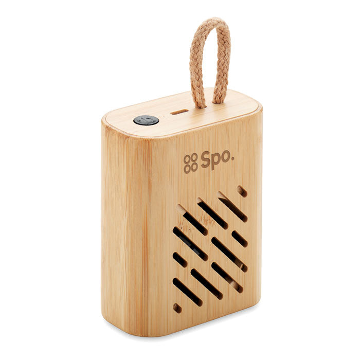 GO6813 Speaker wireless Bamboo da 3W
