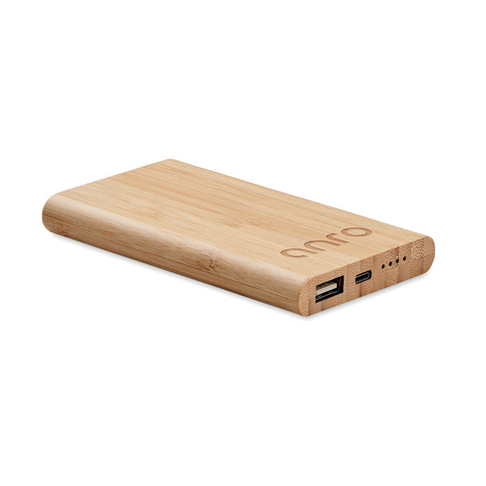 GO6814 Power bank in bamboo da 4000mAh