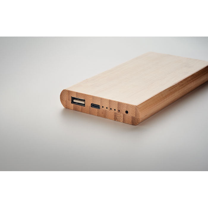 GO6815 Power bank in bamboo da 6000mAh