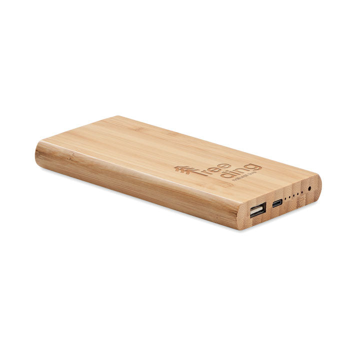GO6815 Power bank in bamboo da 6000mAh