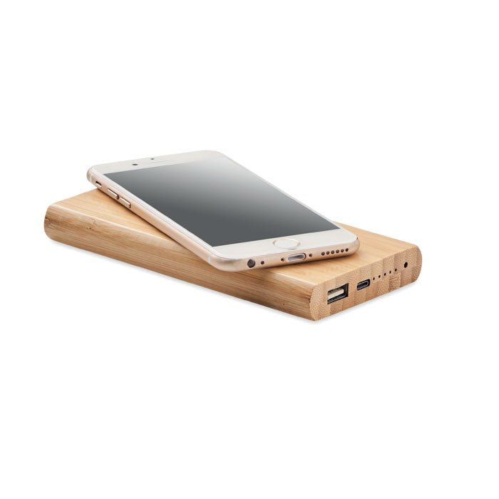 GO6815 Power bank in bamboo da 6000mAh