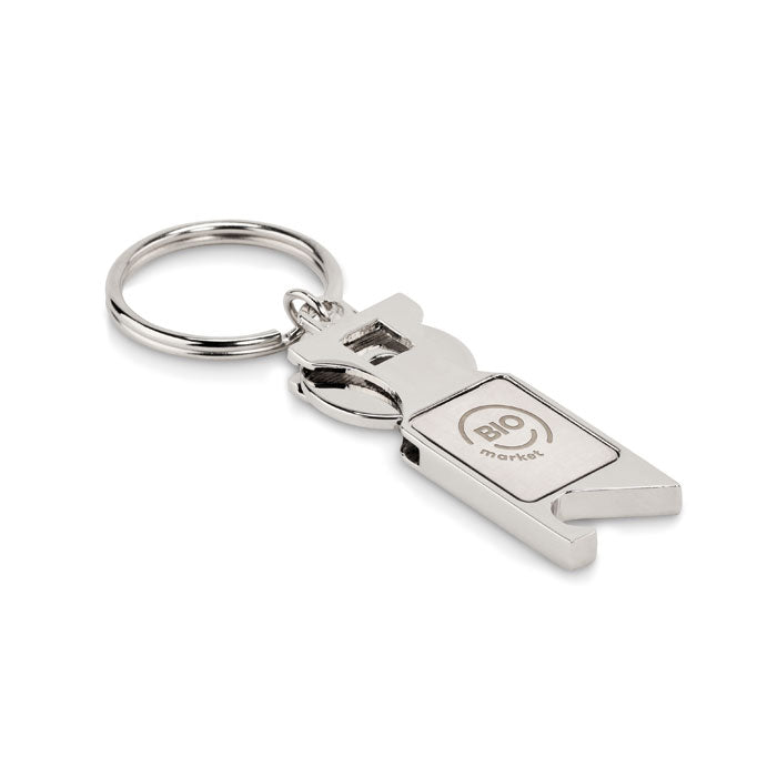 GO6824 Portachiavi con gettone euro
