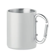 GO6918 Tazza in metallo c/moschettone 300 ml