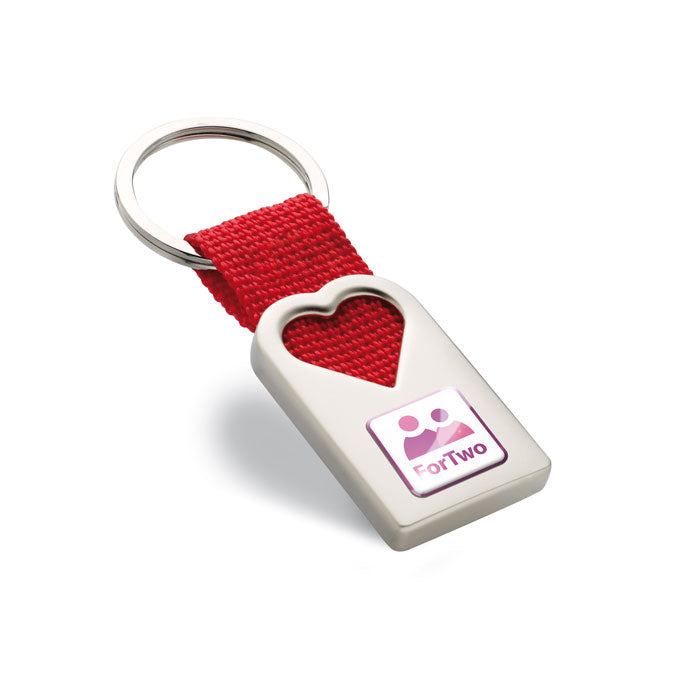 GO7155 Portachiavi in metallo Cuore