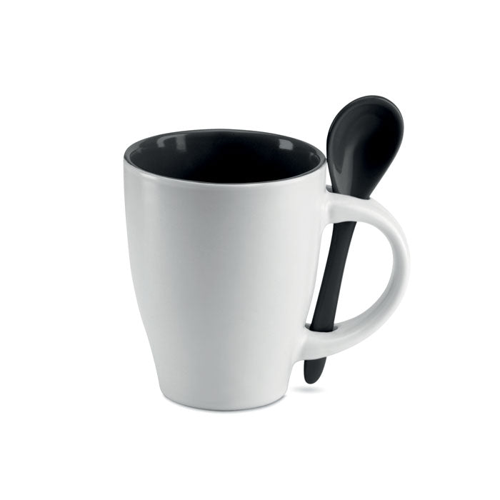 GO7344 Tazza bicolore con cucchiaino 250 ml