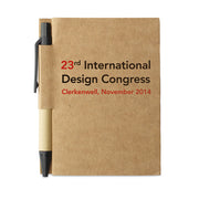 GO7626 Quaderno in cartone riciclato e penna