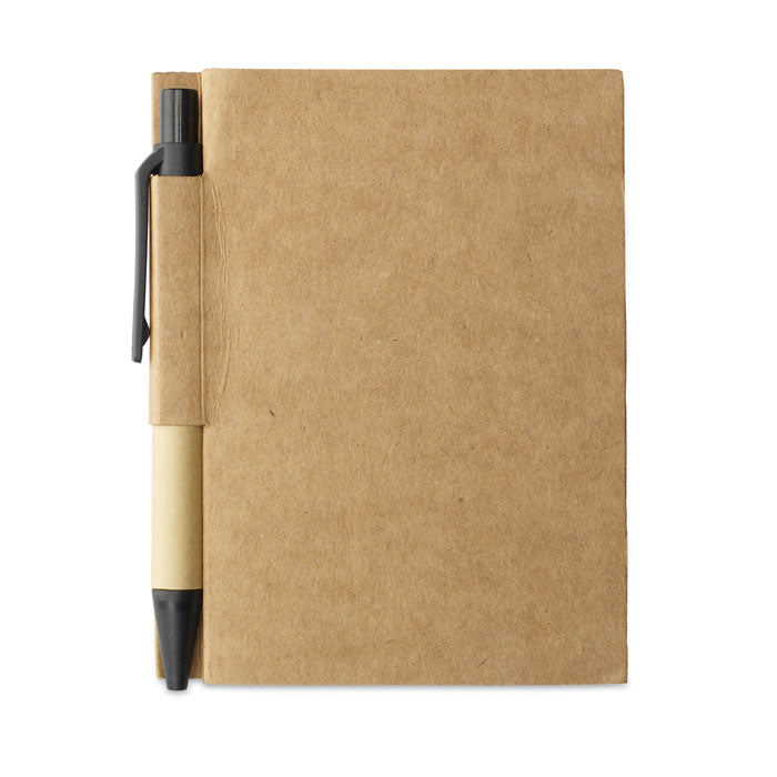 GO7626 Quaderno in cartone riciclato e penna