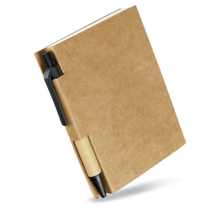 GO7626 Quaderno in cartone riciclato e penna