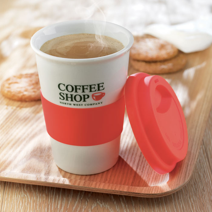 GO7683 Tazza in ceramica e silicone 400 ml