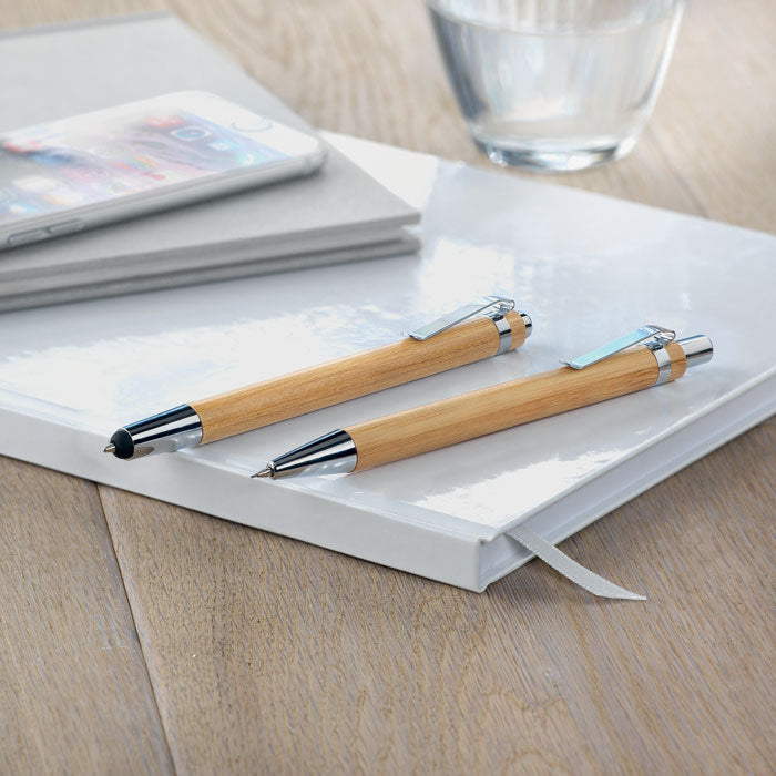 GO8111 Set penna e matita in bambu