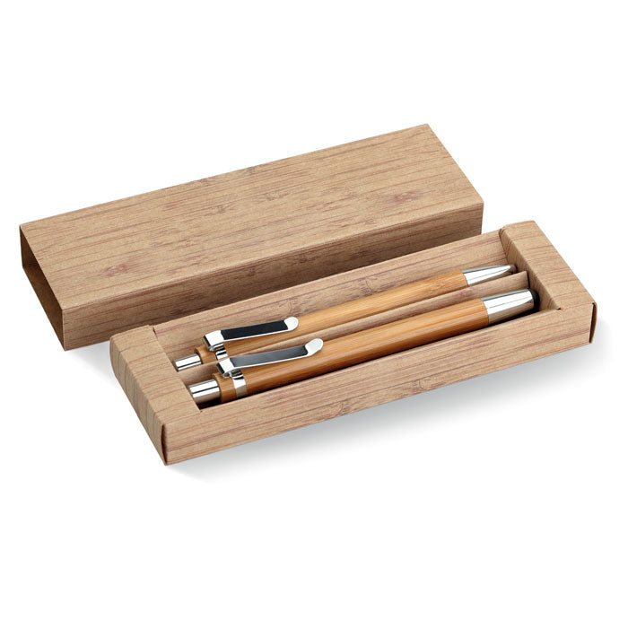 GO8111 Set penna e matita in bambu