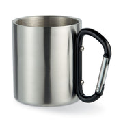 GO8313 Tazza in metallo c/moschettone 220 ml