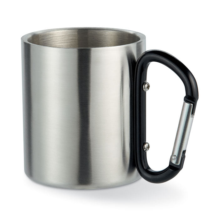 GO8313 Tazza in metallo c/moschettone 220 ml