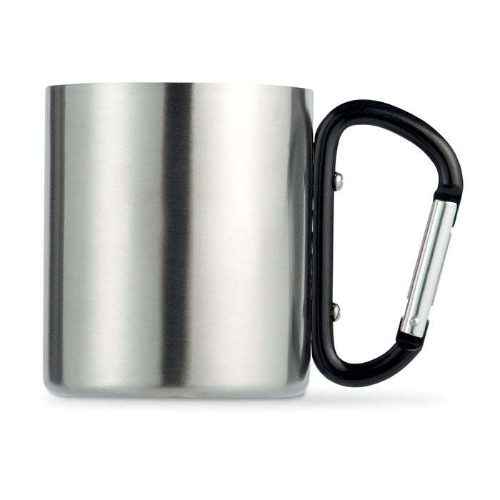 GO8313 Tazza in metallo c/moschettone 220 ml