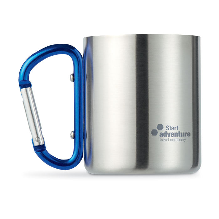 GO8313 Tazza in metallo c/moschettone 220 ml