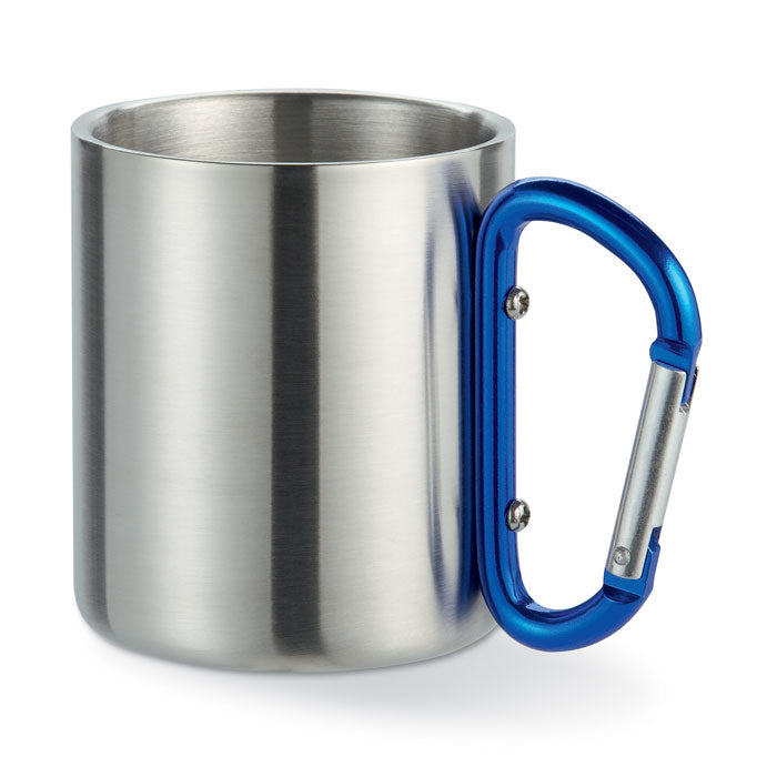 GO8313 Tazza in metallo c/moschettone 220 ml
