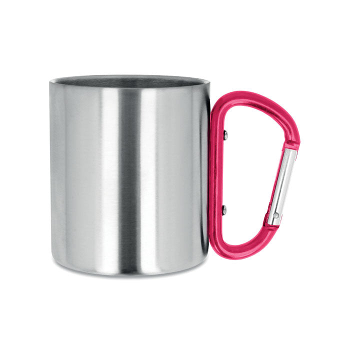 GO8313 Tazza in metallo c/moschettone 220 ml