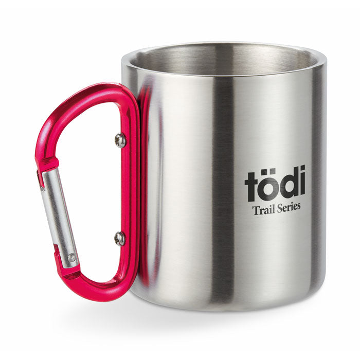 GO8313 Tazza in metallo c/moschettone 220 ml