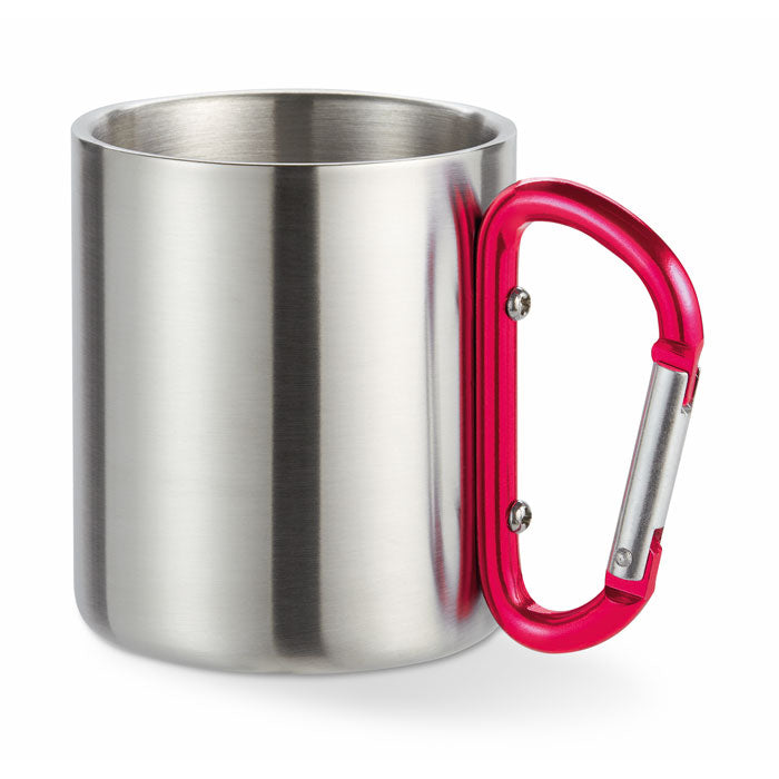 GO8313 Tazza in metallo c/moschettone 220 ml