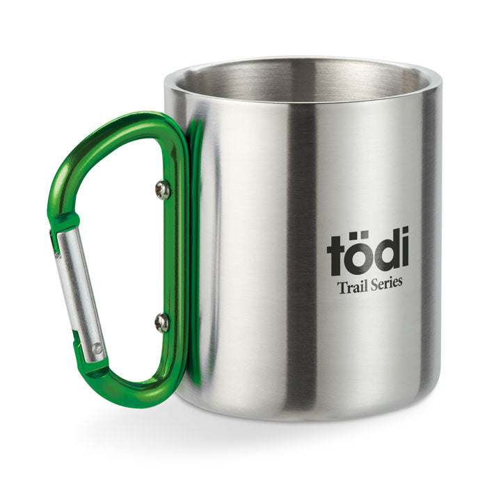GO8313 Tazza in metallo c/moschettone 220 ml