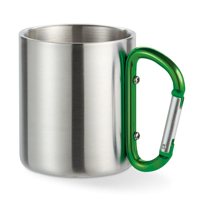 GO8313 Tazza in metallo c/moschettone 220 ml