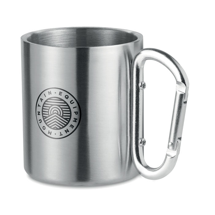 GO8313 Tazza in metallo c/moschettone 220 ml