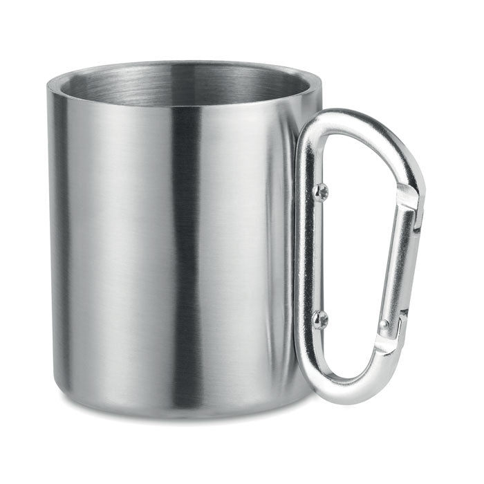 GO8313 Tazza in metallo c/moschettone 220 ml