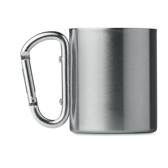 GO8313 Tazza in metallo c/moschettone 220 ml