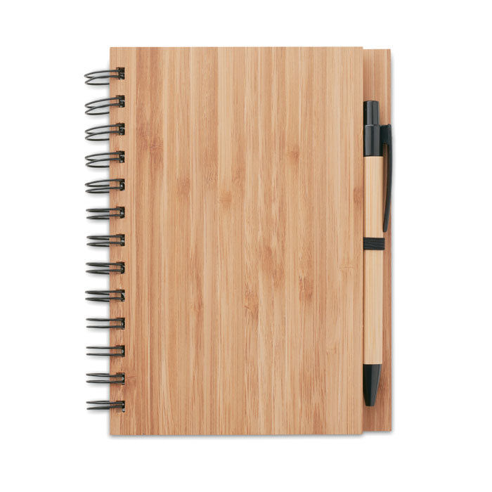 GO9435 Notebook in bamboo con penna