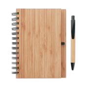 GO9435 Notebook in bamboo con penna