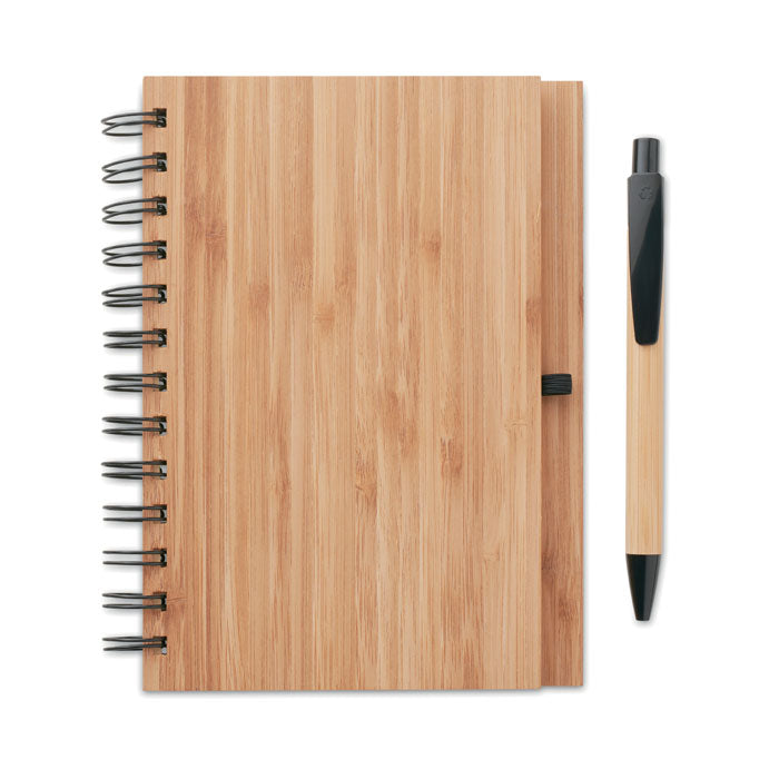 GO9435 Notebook in bamboo con penna