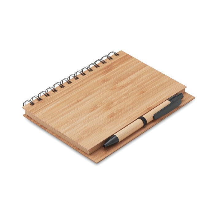 GO9435 Notebook in bamboo con penna