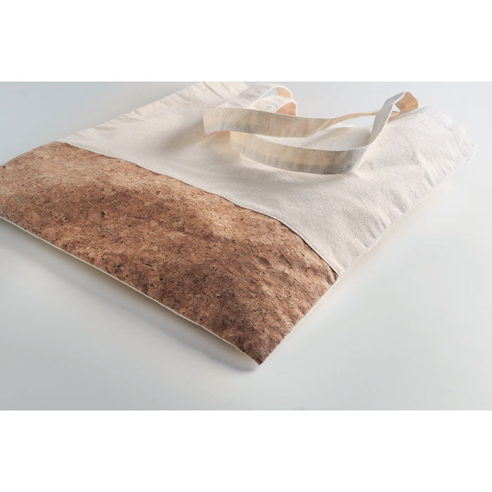 GO9517 Shopper c/dettagli in sughero da 160 gr/m²