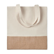 GO9518 Shopper con dettagli in juta da 160 gr/m²