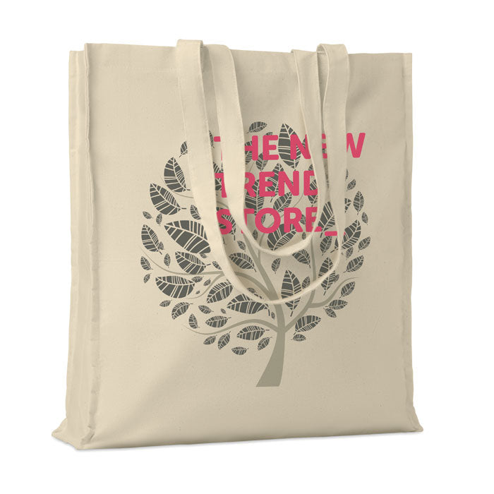 GO9595 Shopper in cotone c/soffietto 140 gr/m²