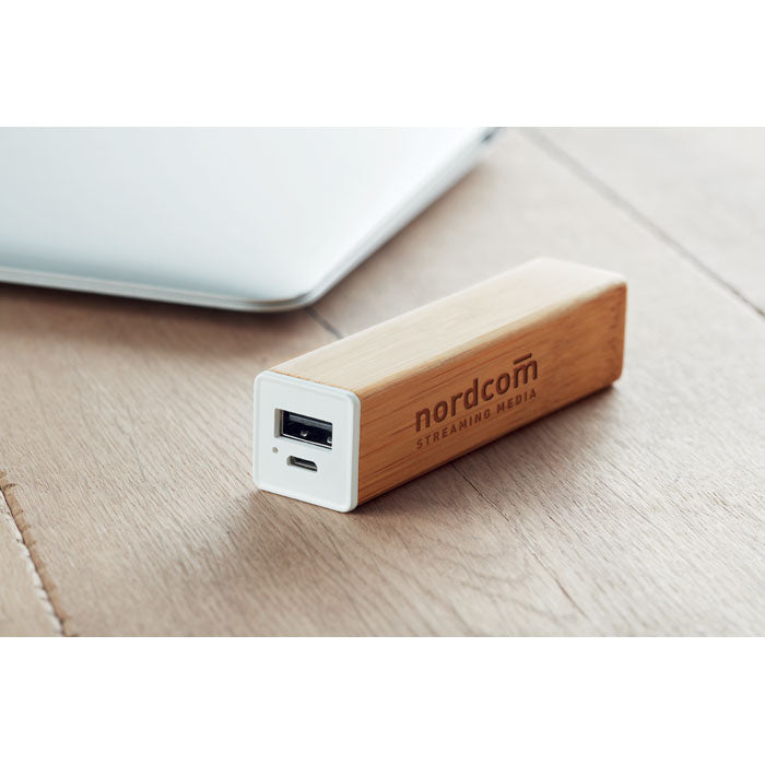 GO9673 Power bank in bamboo