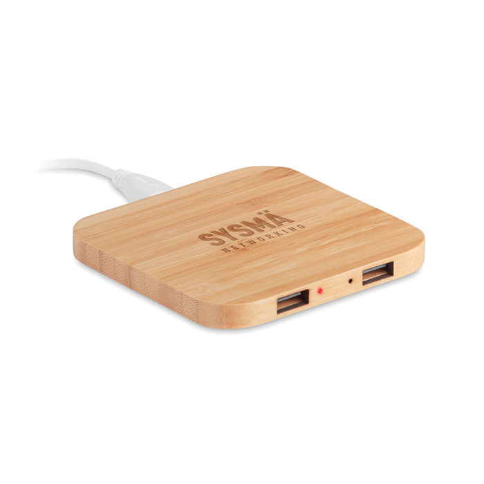 GO9698 Caricatore wireless in bamboo